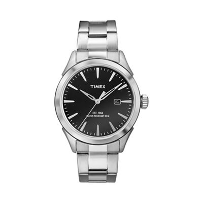 Men's black dial with bracelet watch tw2p77300